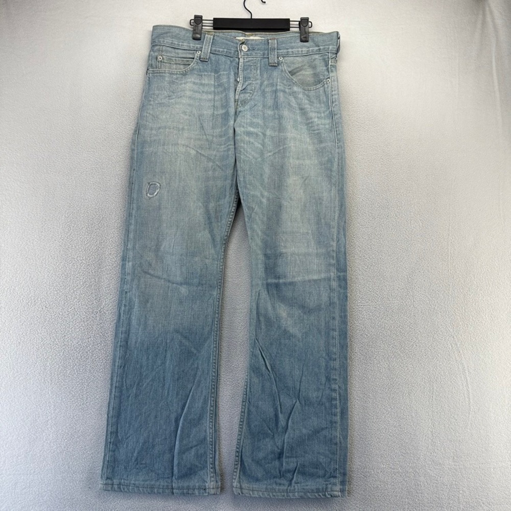 Vintage Levis Jeans Men's 33x34 Fits 34x31 Blue 512 Bootcut Baggy Faded Whisker